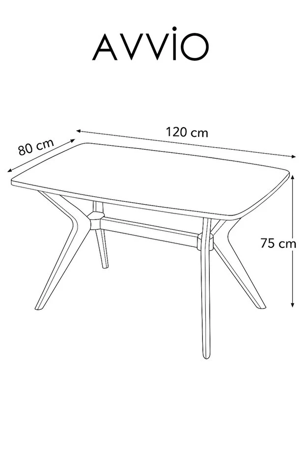Nora 80x120 Mutfak Masası Yemek Masası Balkon Masası Cafe Masası 2
